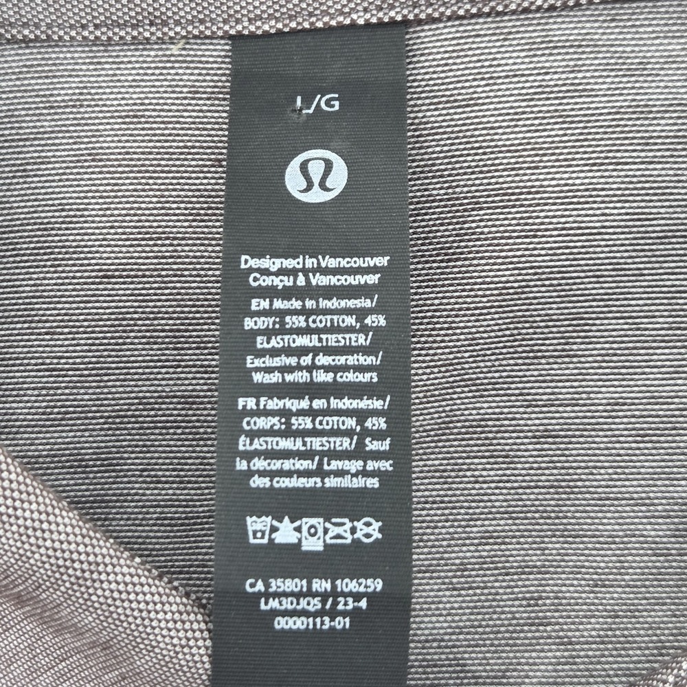 Men's Lululemon Commission Long-Sleeve Shirt Pocket - Picture 5 of 6